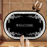 Zingj Fragrant Wind Bathroom Anti-Slip Floor Mat Toilet Toilet Shower At The Door Of The Suction Speed Dry Foot Mat Door