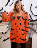 New Women's Sweater Halloween Bat With Long-Sleeved Cloaked Shirt