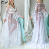Sexy Women Solid Mesh Lace V neck Sleepwear Babydoll See Through Ladies Floral Nightwear