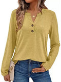 2025 Spring And Autumn Women's Long Sleeves V-Neck Shirt Home Business And Leisure Shirt
