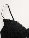 Front Tie Lace Bustier-Outfit