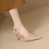 New Summer Tips Single-Shoes Dazzle Sandals Women's Niche Bao-Headed Fairy Shoes High