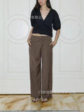 Women's Wear Irregular Striped Casual Tyre With Loose