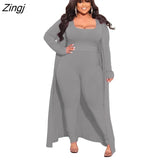 Piece Set Women Sets Long Sleeve Cardigans Coat+Crop Top+ Long Pants Sets Fall Clothes 2023 Outfits