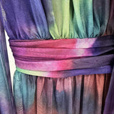 Spring Summer New Star Fashion Sleeves Phantom Print Dress Holiday Long