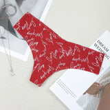 Fabric!Dermeal Lace Comfortable Breathable Thin And Scarless Lady T-Shirt Trousers Heart-Shaped Rose Cherry Print