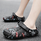 Men's Shoes 2025 New Stinging Feel Men's One-Word Slippers Wear A Shoe And Two Wear-Resistant Beach Cold