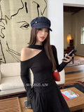Xixi 2025 Autumn White Standard Temperament Tiansi Slanted Neck Shirt Lady 100 Cloth Women