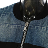 New Denim Washing Splicing Personality Cotton Coat