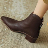 Winter New Small Short Boots Women Coarse And Single Boots Fashion Tips And Naked Boots Chelsea