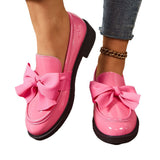 Card With Bright Leather Shoes In The Spring And Autumn Of 2025 New Bow Princess British Style Single