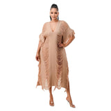 Zingj New Women's Handmade Knitted Hand-Through Tassel