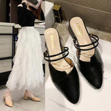 And Cool Slippers Women's Summer 2025 New Half-Slippers Korean Version Inside And Outside Wear High And Female