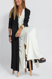 New Solid Color Jacket V-Neck Dress Cardigan Jacket Suit For