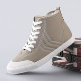 Women's High-Bang Canvas Women's Shoes Plas Casual Cloth Shoes High-Top 2025 New Trend Of Wholesale Cloth Panel