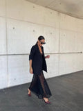 Sexy Lace Cascading Fine Shoulder Sling Long Dress