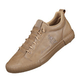 The Autumn Of 2025, The New Low-Help Casual Leather Shoes Lazy Shoes Are Tight And The Embroidered Men's Men's Shoes Are Korean Men's