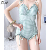 Cover-up Women V-neck Sexy Retro Simple Vacation Slim Sweet Sexy Backless Summer Ulzzang Ladies Swinwear Classic