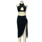 Dress 2025 Summer New Women's Hollow Design Sense Irregular