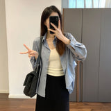 Zingj Quality Pure Cotton Han Fan Lazy Wind Doll Style Loose Long Sleeve Design Sense Shirt Female 2024 Spring Shirt
