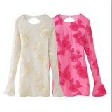 Women's Explosive Party Fashion Sexy Dark Pattern Floats Slimming Flared