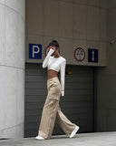 Autumn And Winter New Commuter High-Waisted Trousers Casual Trousers