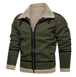 Order 2025 New Thick Haired Man Coat Long Coat Wish Imitation Leather Velvet Japan And South Korea