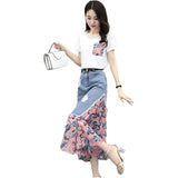 Denim Dress Two Sets Of 2025 Summer New Women's Temperament Thin Dress Dress Suit