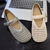 Hollow Sandals Soft Soles Mary Jane Mouth Single Shoes 2025 New Explosive Women's Pedaled Lazy