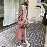Zingj Trench Coat Female Spring And Autumn 2024 Spring New Medium And Long Korean British Style Small People Wear A