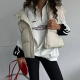 Sports Half Zippered Sweater Women Spring And Autumn Retro Letter Printing Ball Collar