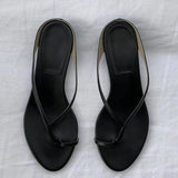 Design Sense Low-Heeled Flip-Flops In The Summer Of 2025 New Catch-To-To-To-Ed Feet Wearing Cool Drag Women's
