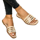 2025 Summer Comfortable Flat-Bottomed Slippers 35-43Wish Burst Cold