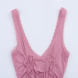 Summer Women's Asymmetric Foldless Sleeveless Sleeve-Less