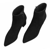 Boots Short Boots Women's Spring 2025 High With New Coarse Heist And Sharp-Faced Velvet