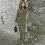 Zingj Women's Fall 2024 New Fashion, Slim Hooded, Slit And Women's