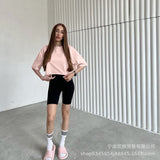 Spring Summer New Pure Color Short T-Shirt Women Hot Y2K Cotton Short-Sleeved Top Hot