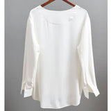 Spring Blusas Loose Women Tops and Blouses Solid Chiffon Blouse Women Long Sleeve Button Women Shirt Office Lady