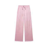 Women's Spring And Summer New Loose Wrinkle Effect Double Buckle Blazer Casual Trousers
