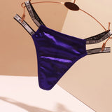 Letter Luxury Dingy Trousers Lady Shorts Without Trace Low Waist Hollow Summer Girl T Trousers