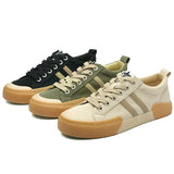 Autumn New Men's Shoes Korean Version Of The Small Design Casual Men's Canvas Shoes Low-Top Lace Flat Plate Shoes Men's Men's