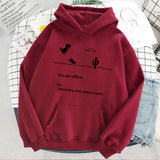 And Winter New Harajuku Sweatshirt Couple Shirt Personality Retro Dinosaur