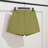 Zingj Shorts Female Summer Dress 2024 New Korean Version Of High Waist A-Word Wide Leg Pants Loose Show Thin Wear Casual