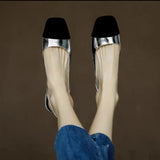 Fragrant Wind Baotou Sandals 2025 Female New Summer With Simple After Empty Color French High-Heeled Shoes Female Thick