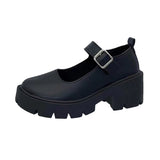 Back-Bottomed Retro Mary Jane Shoes Women 2025 New Four-Season Fashion Almost Thin Small Leather
