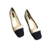 Small Fragrant Low-Heeled Shoes Women's Soft-Soled Working Shoes 2025 New Spring And Autumn Square Head Thick Heel Single Shoes