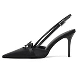 Bag Head Sandals Women 2025 Summer New Dress Cheongsam National Style Temperament Tip And Black High