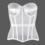 Cup Early Spring Perspective Mesh Yarn Slime Corset Lady Sexy
