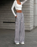 Autumn And Winter New Commuter High-Waisted Trousers Casual Trousers