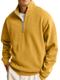 New Men's Sweatshirt Fashion Casual Half Zipper Collar Long Sleeves Of The Jacket